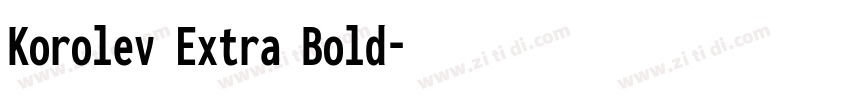 Korolev Extra Bold字体转换